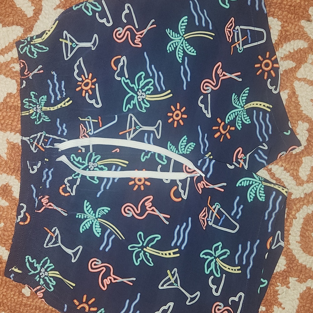 Chubbies Palms Blue - The Neon Lights